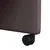 vidaXL Jedilni stoli s kolesom 2 pcs Temno rjava 57 x 66 x 94 cm blago