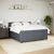 Vidaxl Box spring postelja z vzmetnico temno siva 180x200 cm žamet