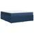 Vidaxl Box spring postelja z vzmetnico modra 180x200 cm blago