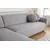 Atelier del Sofa Ugaona garnitura Eddy 162x273cm, Svetlosiva