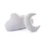 Aberto Design Set dekorativnih jastuka Cloud & Moon, 29x10 cm i 47x27 cm, Beli
