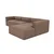 Atelier del Sofa Ugaona garnitura Mora XL 320x69x180cm Braon