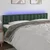 Vidaxl LED posteljno vzglavje temno zeleno 200x5x78/88 cm žamet