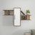 HANAH HOME Zidna polica Olida Walnut White