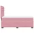 Vidaxl Box spring postelja z vzmetnico roza 90x190 cm žamet