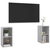TV ormarići 2 kom boja betona 72x35x36,5 cm konstruirano drvo