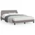 Vidaxl Posteljni okvir Dover taupe 140x200 cm blago