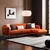 Atelier del Sofa Ugaona garnitura Sevilla 98x85x270cm Narandžasta