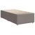Vidaxl Box spring postelja z vzmetnico taupe 90x190 cm blago