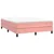 Vidaxl Box spring postelja z vzmetnico roza 140x200 cm žamet
