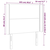 LED uzglavlje plavo 103 x 16 x 118/128 cm od tkanine