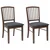 vidaXL Jedilni stoli 2 pcs Svetlo rjava 50 x 52,5 x 91 cm