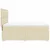 Vidaxl Box spring postelja z vzmetnico krem 140x190 cm blago