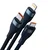 BASEUS Flash Series 2 3v1 USB kabel, USB-C + micro USB + Lightning, 100W, 1,2 m (moder)