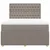Vidaxl Box spring postelja z vzmetnico taupe 140x200 cm blago