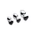 Booty Sparks Black Heart Gem Anal Plug Medium