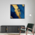Canvas Slika na platnu Plava mašta, 120x120cm, Sa ramom, Crni