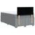 Vidaxl Boxspring postelja z vzmetnico svetlo siva 120x190 cm blago