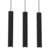 Luster na sajli HUDSON 3xGU10/8W/230V crni