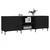 TV ormarić crni 150 x 30 x 50 cm od konstruiranog drva