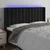 Vidaxl LED posteljno vzglavje črno 183x16x118/128 cm žamet