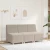 Modularna sofa bez naslona za ruke svijetlosiva 55 cm kovrčava tkanina imitacija vune