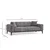 Atelier del Sofa Trosed na razvlačenje Athena 92x76x225cm Svetlosivi