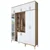Hanah Home Komplet predsoblja EA121-2765, 180x37.5x240 cm, Beli