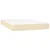 Vidaxl Box spring postelja z vzmetnico krem 120x200 cm blago