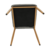 eoshop stol, blago sive barve/bukev, COLETA NOVA