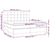 Vidaxl Box spring postelja z vzmetnico LED modra 200x200 cm blago