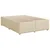 Vidaxl Posteljni okvir brez vzmetnice krem 160x200 cm blago
