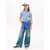 TOMMY HILFIGER Majica ESSENTIAL modra/bela