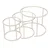 Hanah Home set klub stolova Beige-Trs-80-60-42-Nrd-Srk, bež