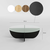 HANAH HOME Sto za dnevnu sobu Lily Black