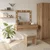 Vidaxl Toaletna mizica Rjava 83 x 40 x 70 cm Konstruiran les