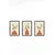 WALLXPERT Set 3 dekorativne slike Artsycllct20
