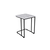 Lessentiel Maison Set klub stolova, 3 komada Ce Metal Zigon Belo-Crni