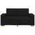 Vidaxl Dvosed črne barve 160x77x82 cm blago