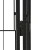 Ograda za pse s 8 panela crna 100 x 50 cm čelik obložen prahom