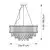 Endon 107785 - Luster na sajli 9xE14/6W/230V mesing