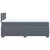 Vidaxl Box spring postelja z vzmetnico temno siva 120x200 cm žamet