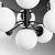 Opviq Mudoni MR 836 1 Luster, Crni
