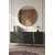 Hanah Home komoda Evva 150, 125 cm, antracit / zlatna