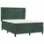 Vidaxl Box spring postelja z vzmetnico temno zelen 140x190 cm žamet