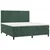 Vidaxl Box spring postelja z vzmetnico temno zelena 180x200 cm žamet
