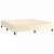 Vidaxl Box spring postelja z vzmetnico krem 180x200 cm umetno usnje