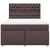 vidaXL vidaXL Box spring postelja z vzmetnico temno rjava 140x200 cm blago, (21306055)