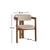 Hanah Home Trpezarijska stolica 58x76x49cm Orah