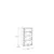 Carryhome Komoda Alice, Temno Modra